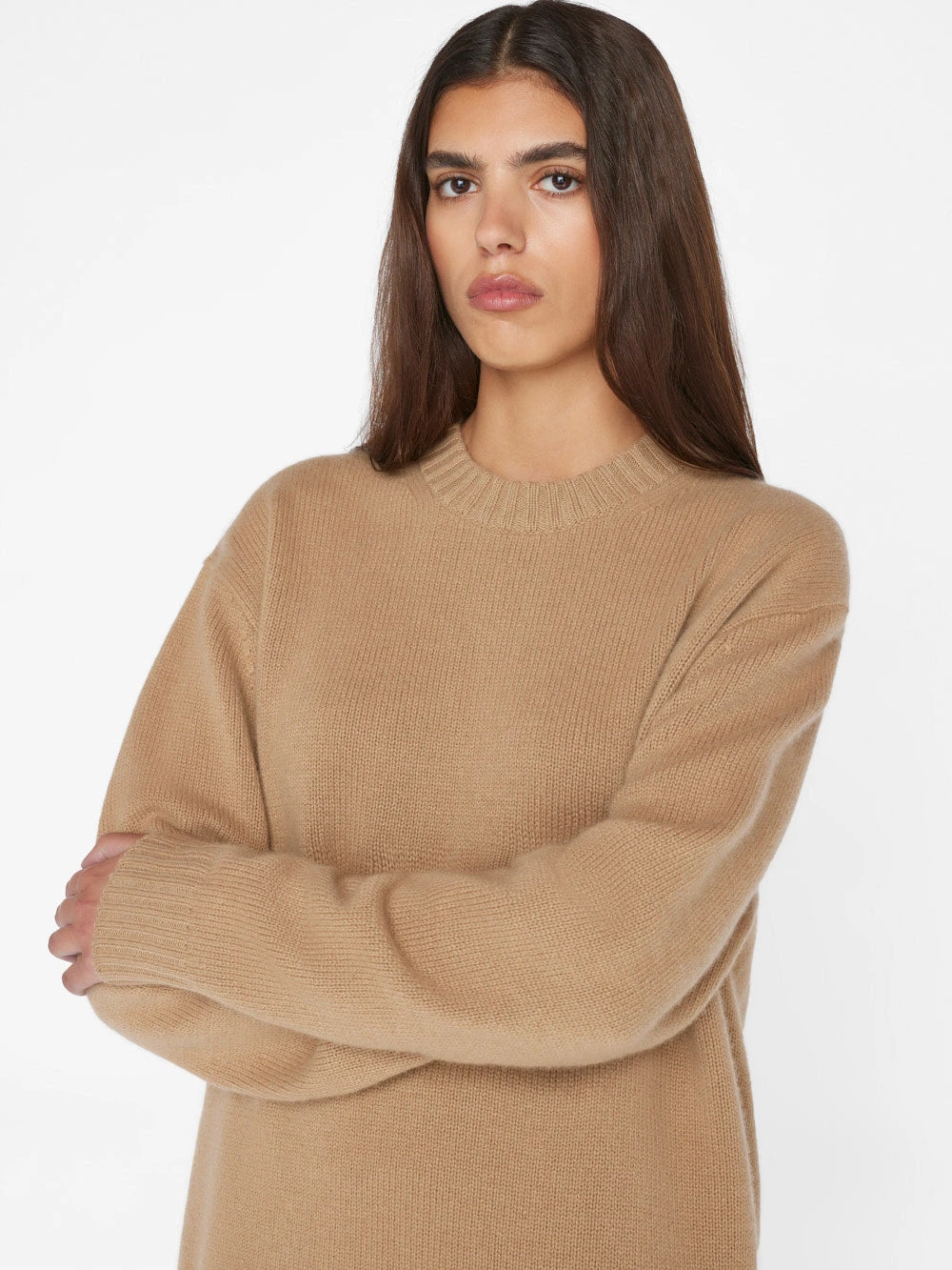 Boyfriend Cashmere Crew -- Light Camel 10 Boyfriend Cashmere Crew -- Light Camel - Image 8