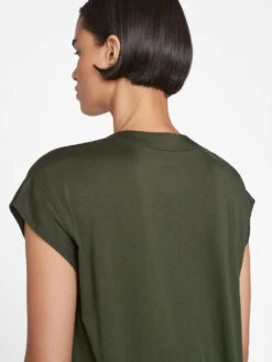 Le Mid Rise V Neck Tee -- Surplus 11 Le Mid Rise V Neck Tee -- Surplus -Chic Attire Store LWTS0826 SURPLUS 1085