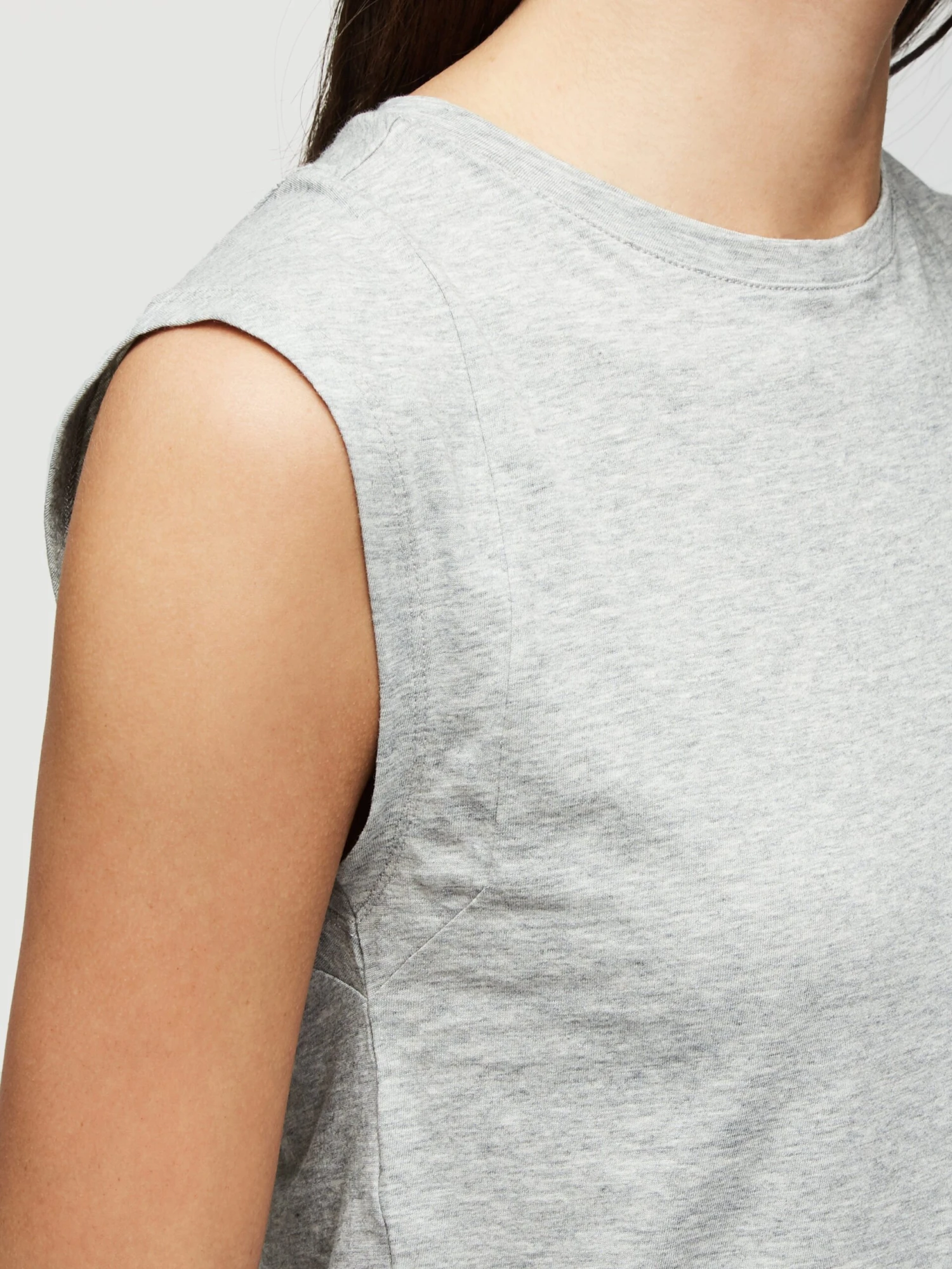 Le High Rise Muscle Tee -- Gris Heather 7 Le High Rise Muscle Tee -- Gris Heather - Image 5