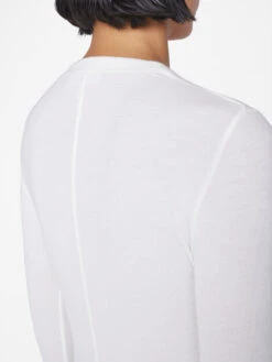 Slinky Long Sleeve Rib Henley -- Off White -Chic Attire Store LWTS1942 OFF WHITE 1538