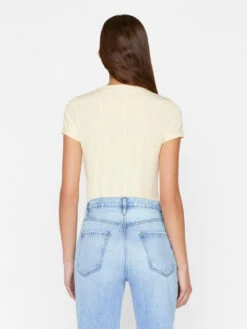 Shrunken Tee -- Butter -Chic Attire Store LWTS1972 BUTTER FRSP23EC II WOMENS DAY 03 0016HR