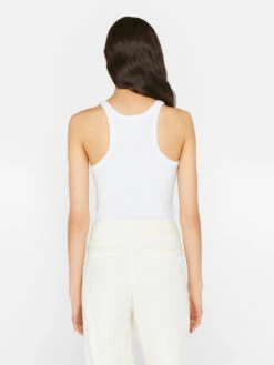 Modal Rib Cami -- Blanc -Chic Attire Store LWTS1984 BLANC FRSU23EC II WOMENS DAY 02 0087HR