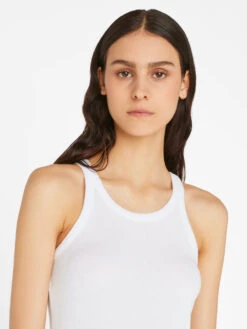 Modal Rib Cami -- Blanc -Chic Attire Store LWTS1984 BLANC FRSU23EC II WOMENS DAY 02 0093HR