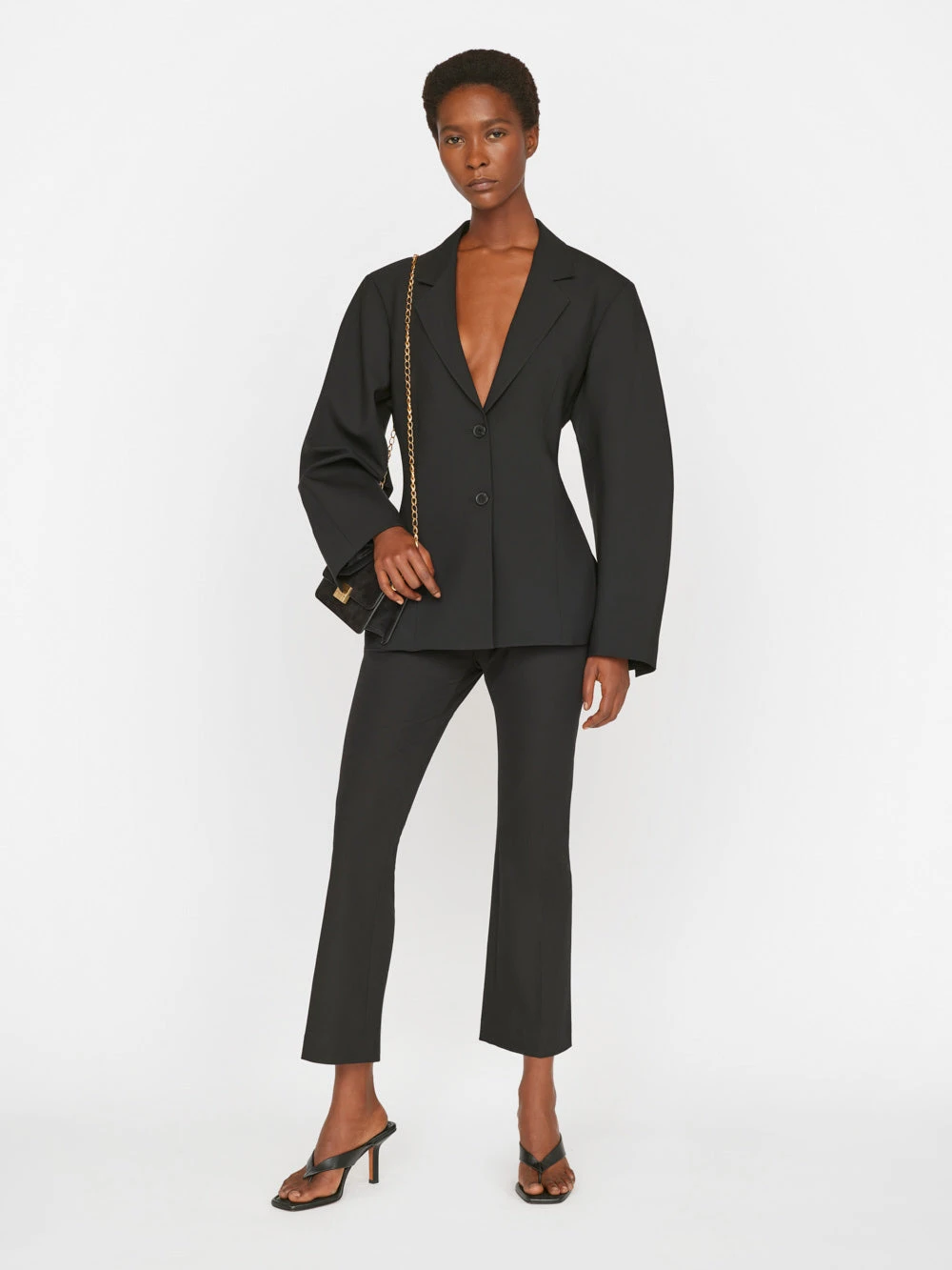 Le Crop Mini Boot Trouser -- Noir 4 Le Crop Mini Boot Trouser -- Noir - Image 2