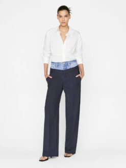 Le Mix Trouser -- Navy Multi 10 Le Mix Trouser -- Navy Multi -Chic Attire Store LWWB0842 NAVYMULTI FRSP23EC II WOMENS DAY 02 0009HR
