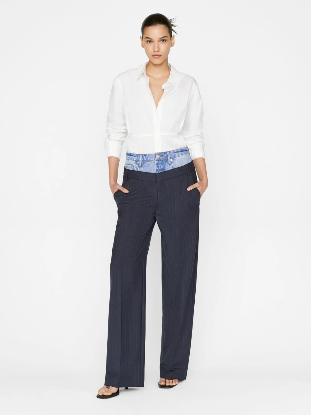 Le Mix Trouser -- Navy Multi 5 Le Mix Trouser -- Navy Multi - Image 3