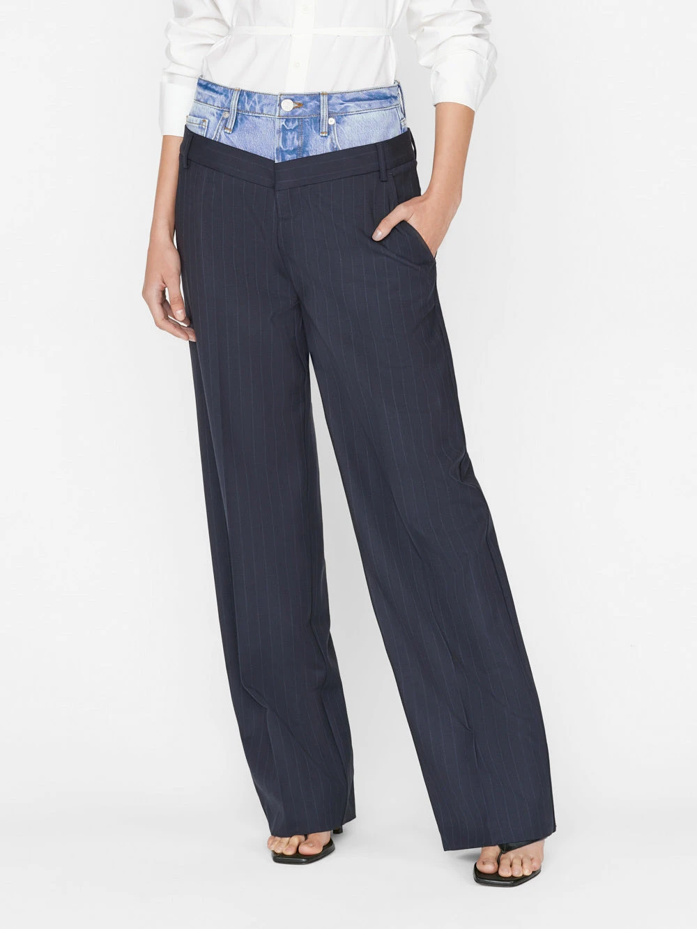 Le Mix Trouser -- Navy Multi 3 Le Mix Trouser -- Navy Multi