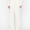 Relaxed Cotton Trouser -- Bone 1 Relaxed Cotton Trouser -- Bone -Chic Attire Store LWWB0844 BONE FRSP23EC II WOMENS DAY 03 0044HR