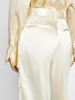 Relaxed Straight Cargo -- Bone -Chic Attire Store LWWB0852 BONE FRSP23EC II WOMENS DAY 03 0035HR