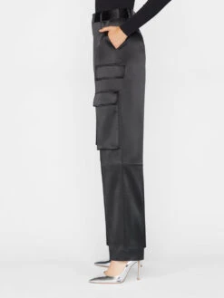 Relaxed Straight Cargo -- Noir -Chic Attire Store LWWB0852 NOIR FRW22EC WOMENS DAY 02 0039HR