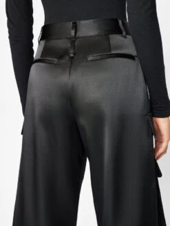 Relaxed Straight Cargo -- Noir -Chic Attire Store LWWB0852 NOIR FRW22EC WOMENS DAY 02 0044HR