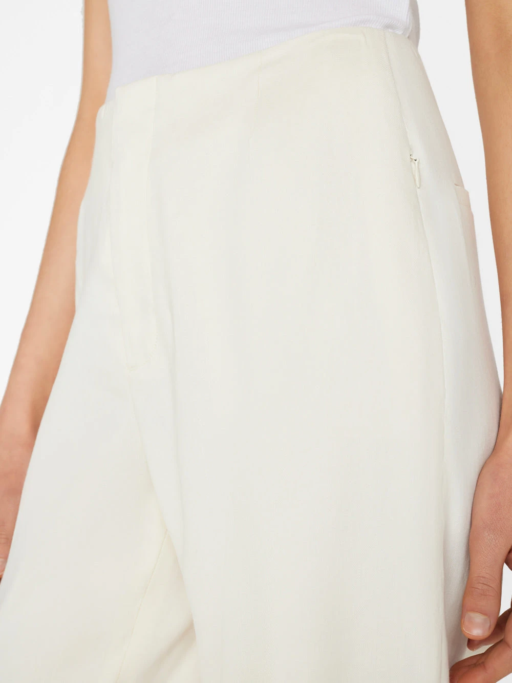 High Rise Wide Leg Trouser -- Off White 5 High Rise Wide Leg Trouser -- Off White - Image 3