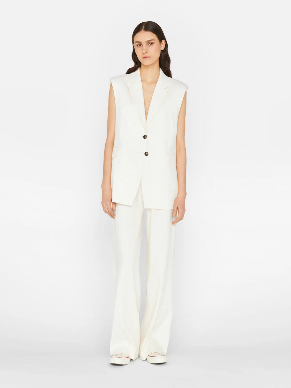 High Rise Wide Leg Trouser -- Off White 4 High Rise Wide Leg Trouser -- Off White - Image 2