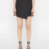 Wrap Mini Skirt -- Noir -Chic Attire Store LWWB0875 NOIR FRSU23EC II WOMENS DAY 01 0096HR