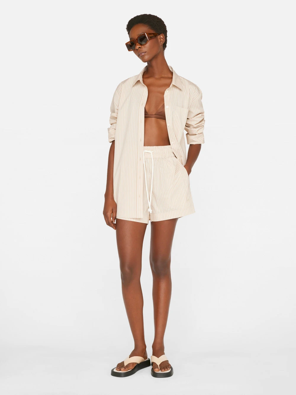 Drawstring Lounge Short -- Sand Multi 4 Drawstring Lounge Short -- Sand Multi - Image 2