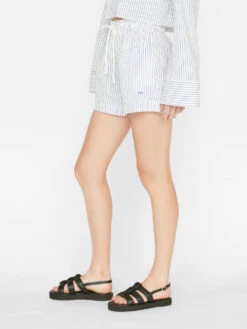 Drawstring Lounge Short -- Cobalt Multi -Chic Attire Store LWWB0885 COBALT MULTI FRSU23EC WOMENS DAY 03 0431HR