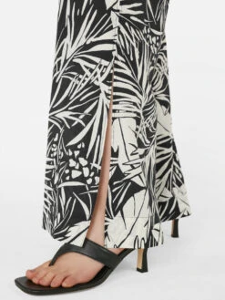 Drawstring Lounge Pant -- Noir Multi -Chic Attire Store LWWB0890 NOIR MULTI FRSU23EC II WOMENS DAY 01 1162HR