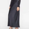 Column Maxi Skirt -- Noir -Chic Attire Store LWWB0916 NOIR 0335
