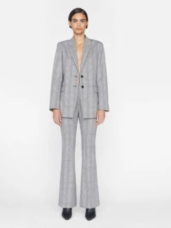 Le High Flare Trouser -- Noir Multi -Chic Attire Store LWWB0918 NOIR MULTI 1462