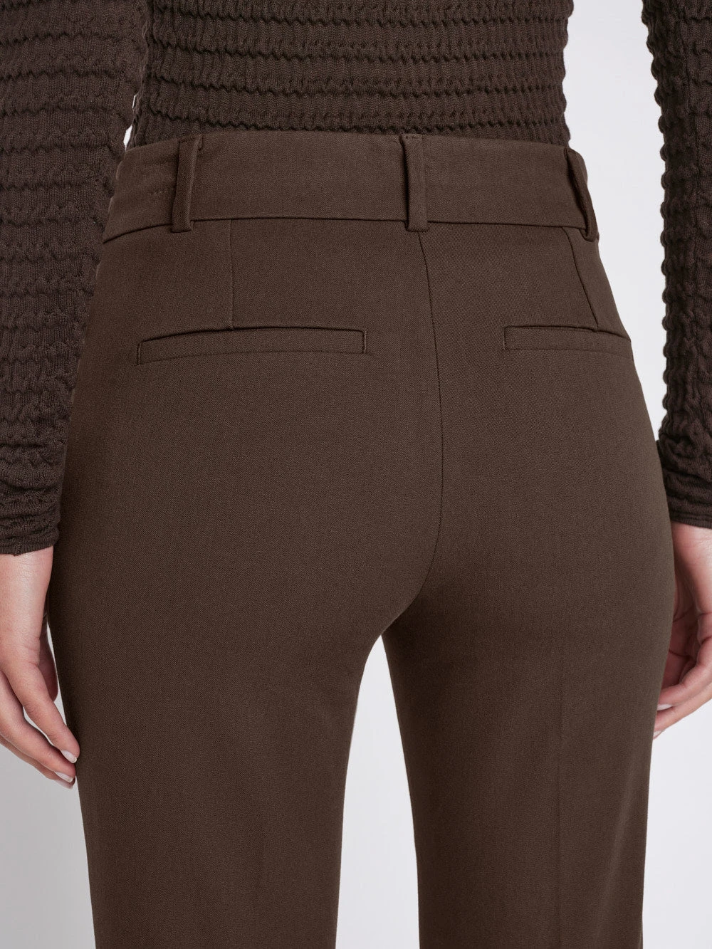 Le High Flare Split Trouser -- Espresso 6 Le High Flare Split Trouser -- Espresso - Image 4