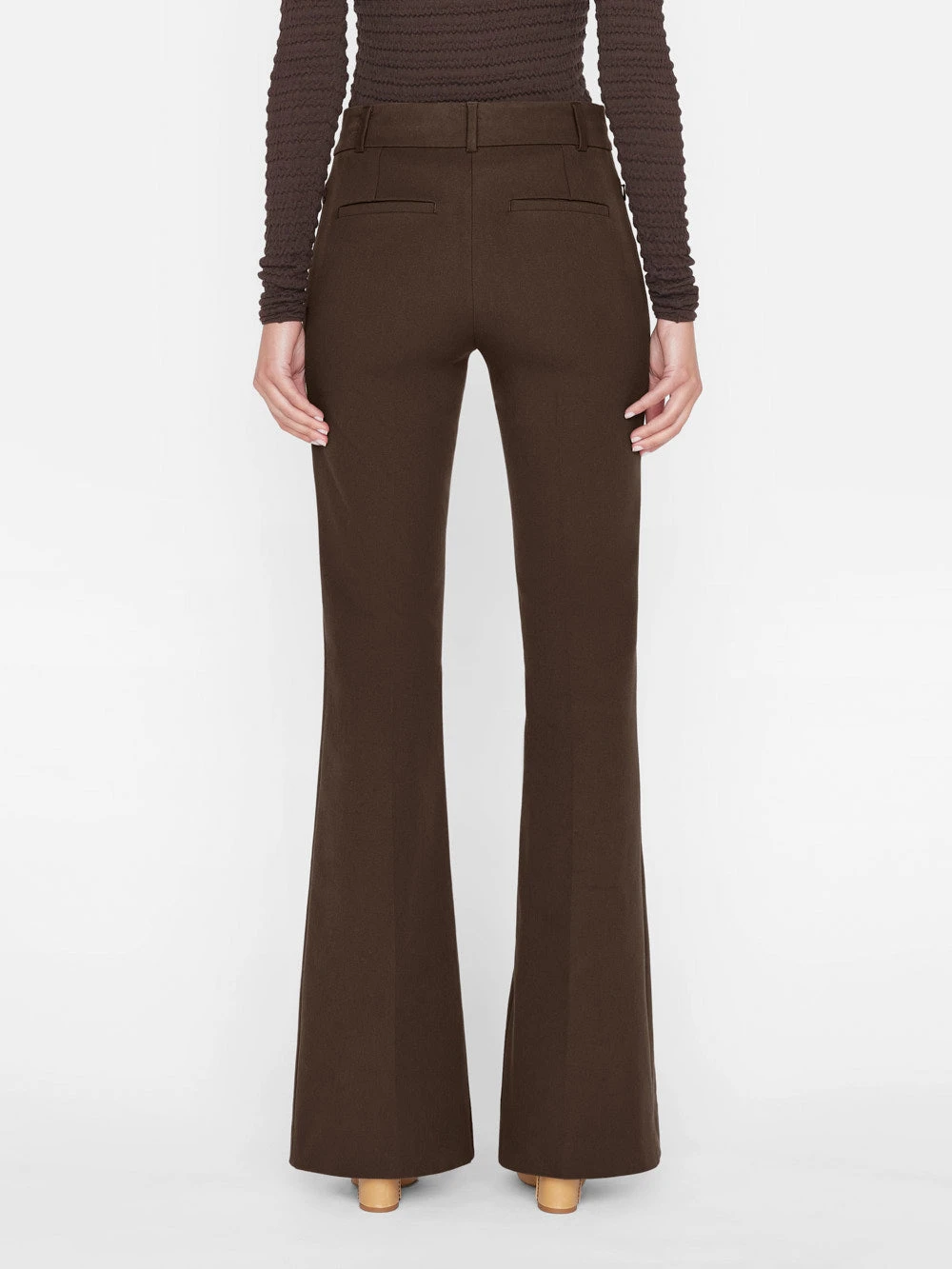 Le High Flare Split Trouser -- Espresso 9 Le High Flare Split Trouser -- Espresso - Image 7