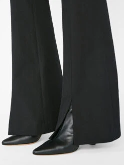 Le High Flare Split Trouser -- Noir -Chic Attire Store LWWB0920 NOIR 0269