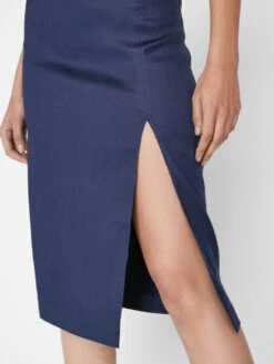 Sleeveless Twist Dress -- Navy 13 Sleeveless Twist Dress -- Navy -Chic Attire Store LWWD0628 NAVY FRSP23EC II WOMENS DAY 02 0019HR