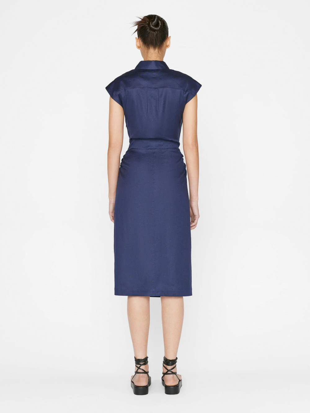 Sleeveless Twist Dress -- Navy 8 Sleeveless Twist Dress -- Navy - Image 6