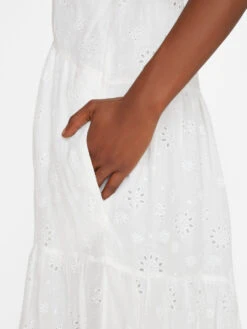 V-Neck Puff Sleeve Maxi Dress -- Blanc -Chic Attire Store LWWD0689 BLANC FRSU23EC WOMENS DAY 04 0841HR