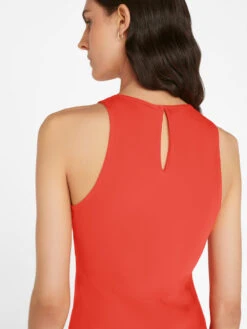 Bias Dip Dye Midi Dress -- Red Orange Multi -Chic Attire Store LWWD0692 RED ORANGE MULTI FRSU23EC II WOMENS DAY 02 0548HR