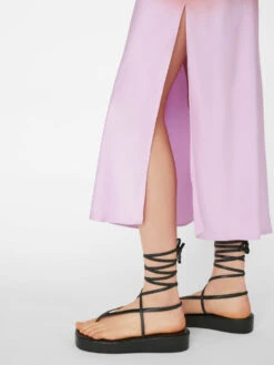 Bias Dip Dye Midi Dress -- Red Orange Multi -Chic Attire Store LWWD0692 RED ORANGE MULTI FRSU23EC II WOMENS DAY 02 0550HR