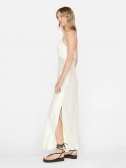 Pleated Cami Dress -- Bone -Chic Attire Store LWWD0704 BONE FRSU23EC WOMENS DAY 03 0525HR