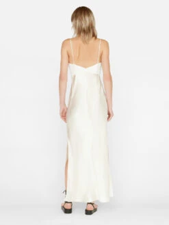 Pleated Cami Dress -- Bone -Chic Attire Store LWWD0704 BONE FRSU23EC WOMENS DAY 03 0534HR