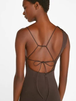 Asymmetrical Mini Dress -- Chocolate Brown 12 Asymmetrical Mini Dress -- Chocolate Brown -Chic Attire Store LWWD0709 CHOCOLATE BROWN FRSU23EC WOMENS DAY 05 1046HR