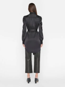 Gillian Long Sleeve Mini Dress -- Noir 13 Gillian Long Sleeve Mini Dress -- Noir -Chic Attire Store LWWD0753 NOIR 1062