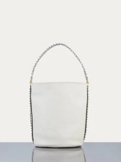 Le Artisan Bucket Bag -- Off White -Chic Attire Store LWX512 OFFW 3copy