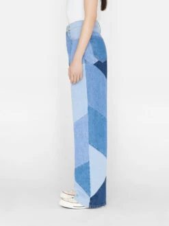 Patchwork Le High 'N' Tight Wide Leg -- Blue Compilation 16 Patchwork Le High 'N' Tight Wide Leg -- Blue Compilation -Chic Attire Store PHNTWL727 BLUE COMPILATION FRSU23EC II WOMENS DAY 01 0637HR