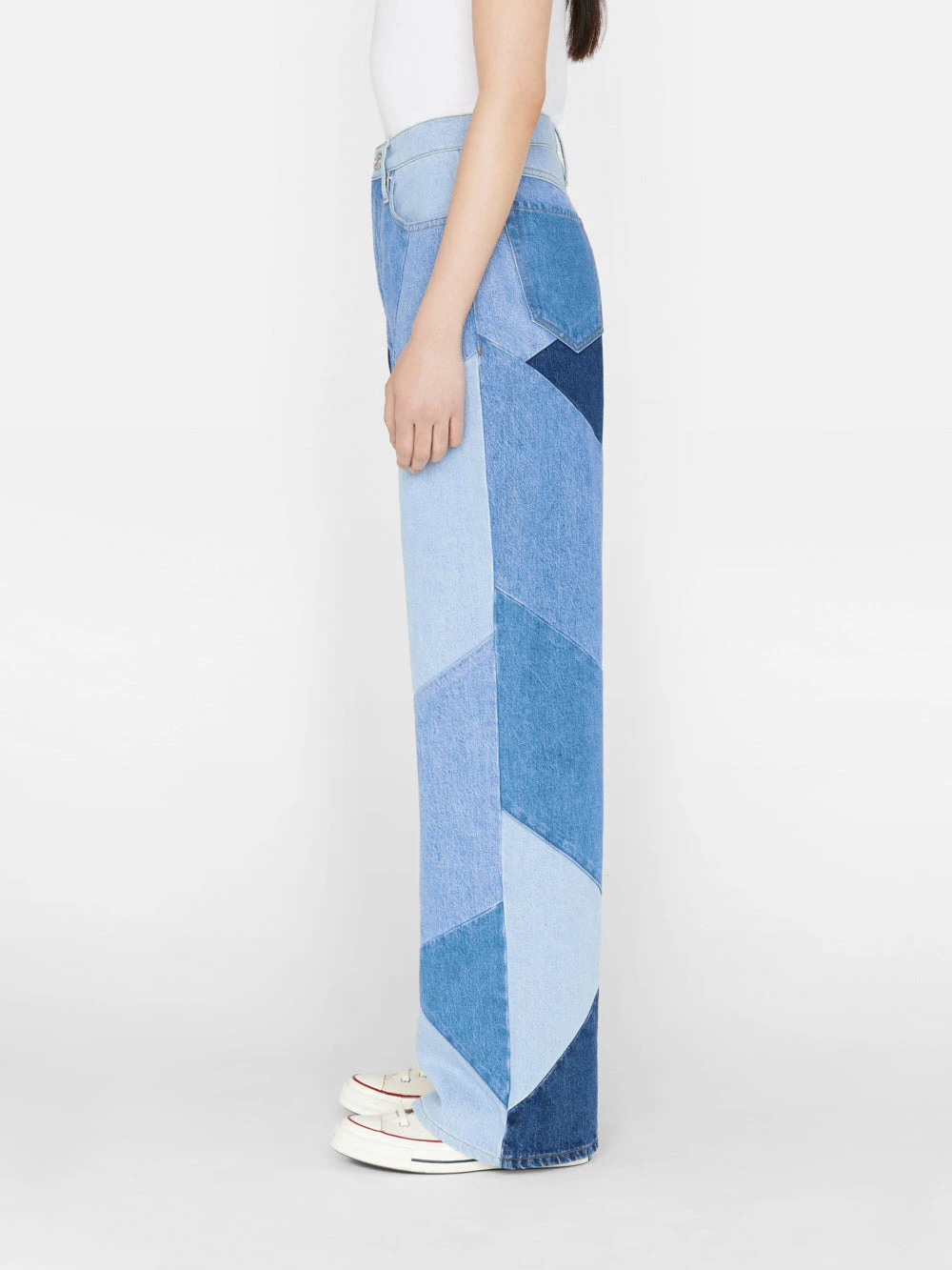 Patchwork Le High 'N' Tight Wide Leg -- Blue Compilation 9 Patchwork Le High 'N' Tight Wide Leg -- Blue Compilation - Image 7