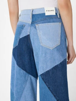 Patchwork Le High 'N' Tight Wide Leg -- Blue Compilation 13 Patchwork Le High 'N' Tight Wide Leg -- Blue Compilation -Chic Attire Store PHNTWL727 BLUE COMPILATION FRSU23EC II WOMENS DAY 01 0653HR