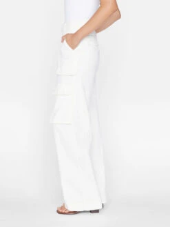 Relaxed Straight Cargo -- Ecru -Chic Attire Store RSTC317 ECRU 0042