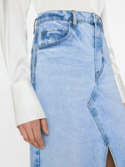 The Midaxi Skirt Angled Seam -- Baines -Chic Attire Store TMSAS727 BAINES FRSU23EC II WOMENS DAY 02 1130HR