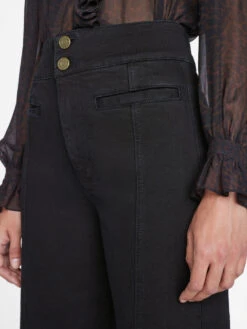 Tailored Wide Leg -- Film Noir 11 Tailored Wide Leg -- Film Noir -Chic Attire Store TWL142 FILM NOIR 0886