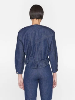 Slouchy Zip Up Jacket -- Rinse -Chic Attire Store WF23DJA005 RINSE 1297