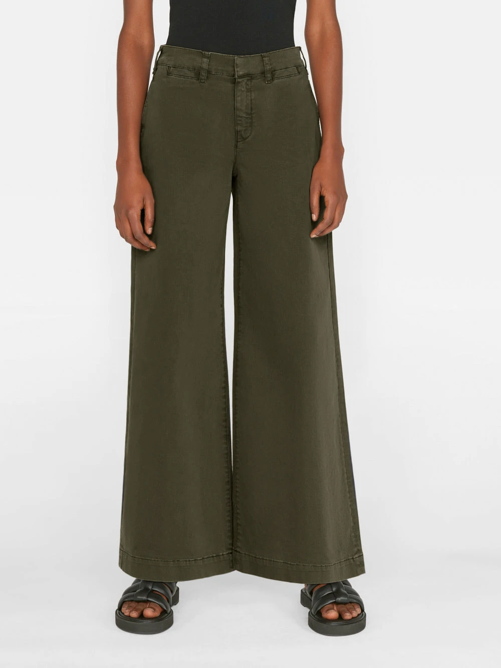 Wide Leg Tomboy Trouser -- Washed Fatigue 3 Wide Leg Tomboy Trouser -- Washed Fatigue