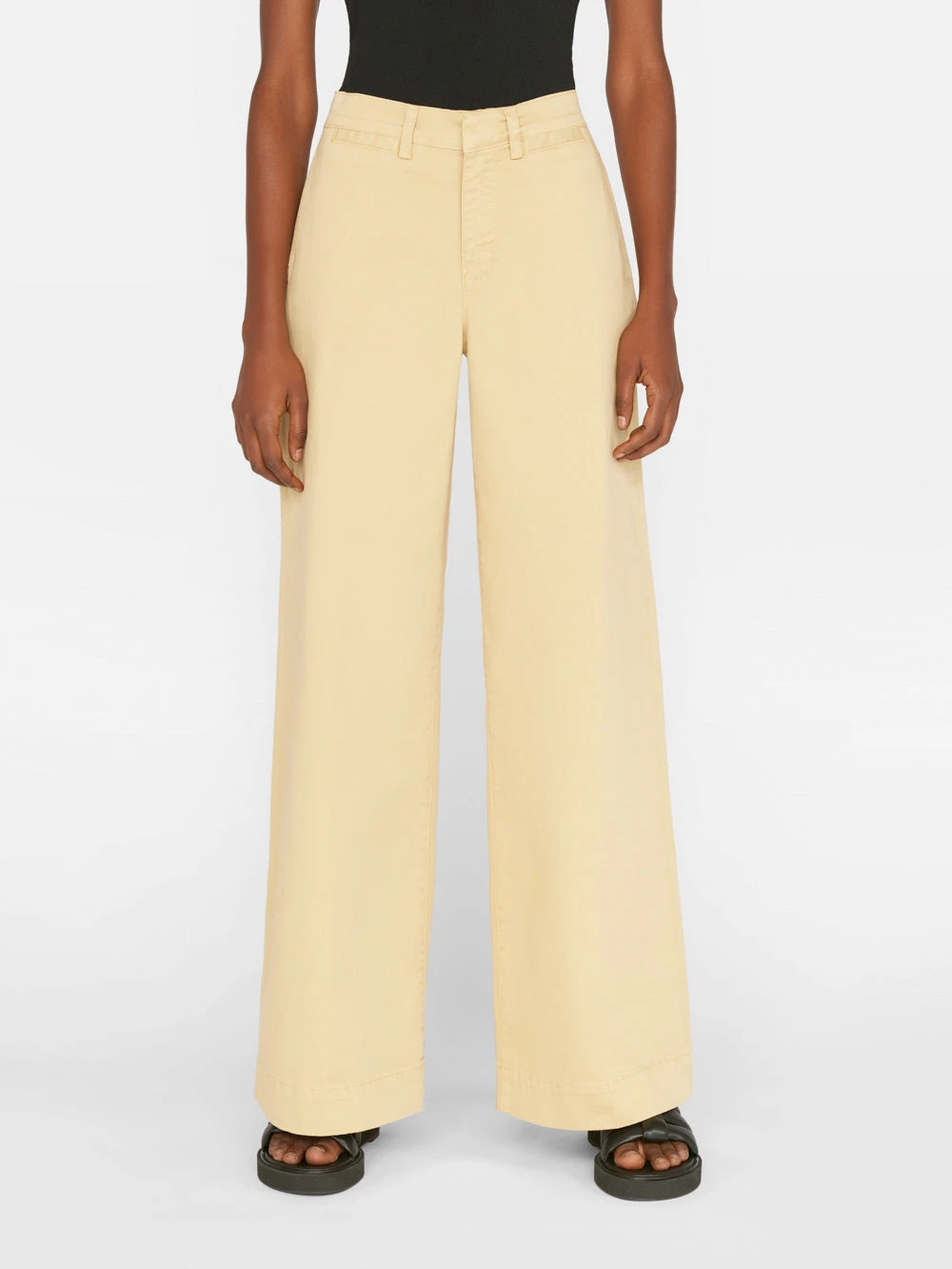 Wide Leg Tomboy Trouser -- Washed Tan 3 Wide Leg Tomboy Trouser -- Washed Tan